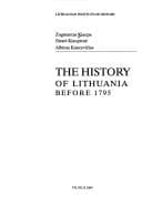 The History of Lithuania Before 1795 — book cover